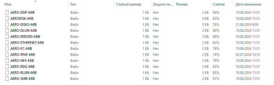 Выгрузка MIBфайлов