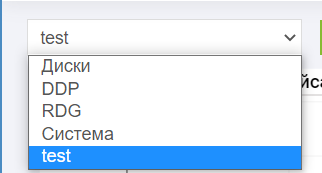 Производительность - Преднастроенные графики - Выбор графика